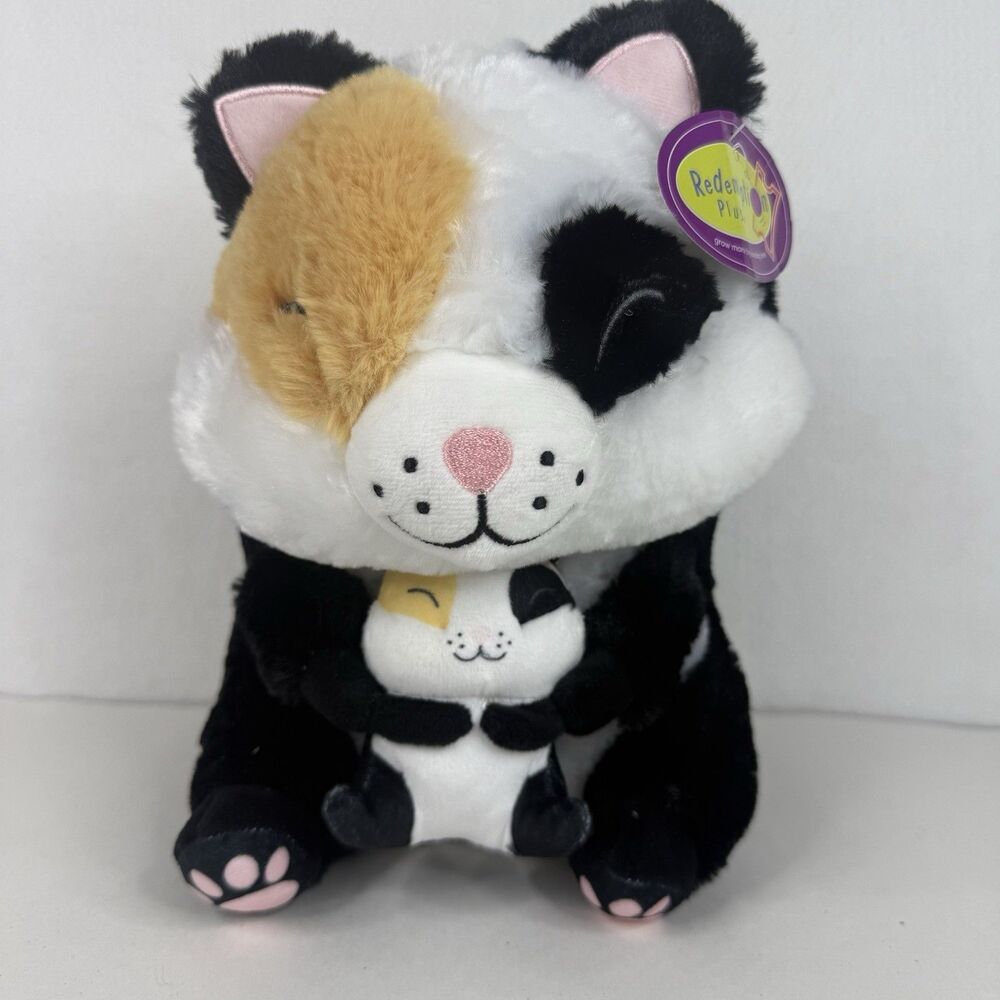 Nanco Belly Buddy Plush Rinko Calico Kitten Cat w/Baby t-1009
